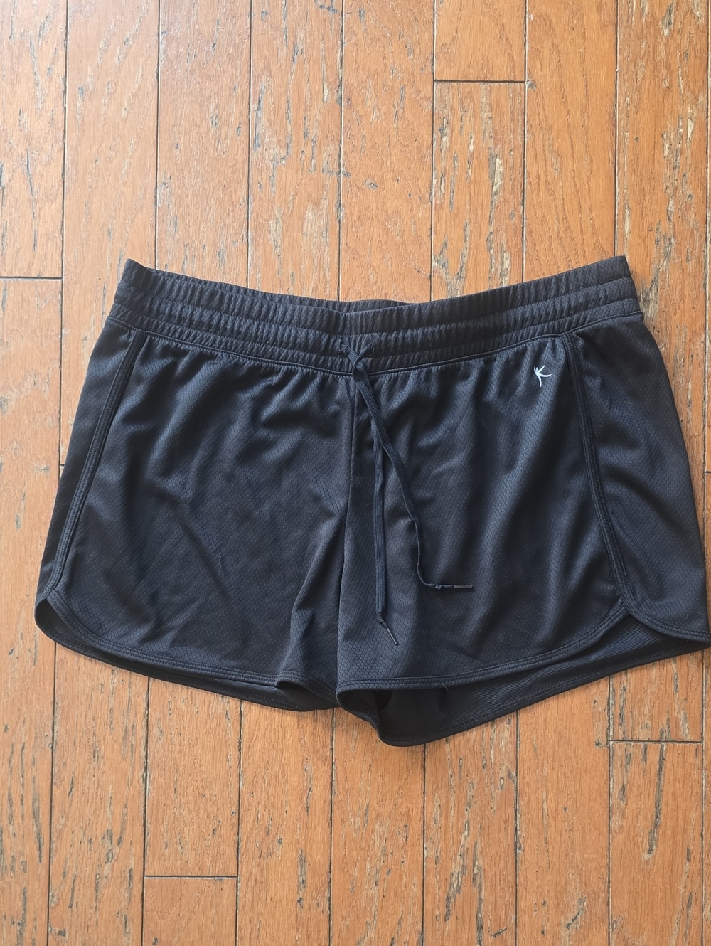 Danskin Black Athletic Mesh Drawstring Shorts